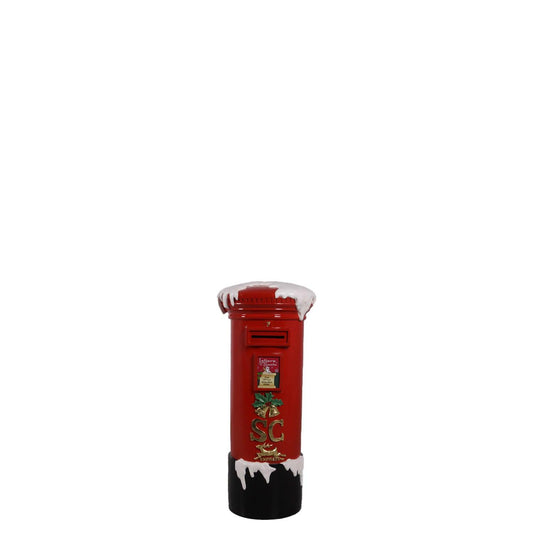 Small Santa's Snow Mailbox Statue - LM Treasures Prop Rentals