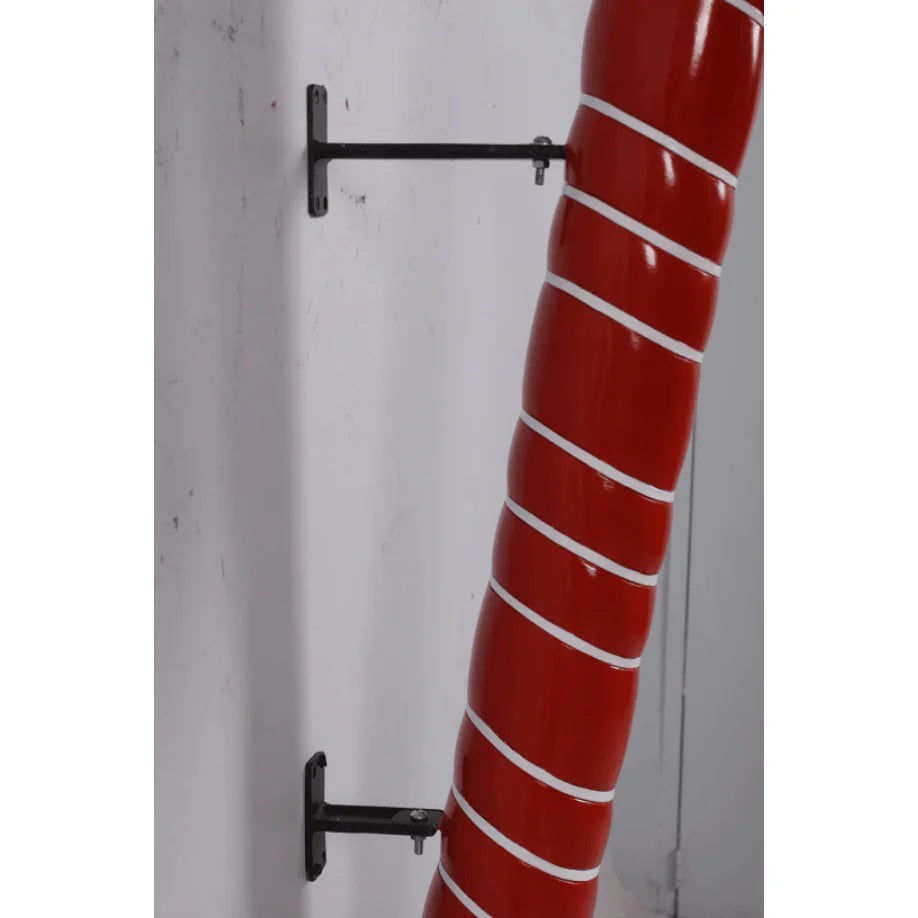 Hanging Red Cushion Candy Cane Statue