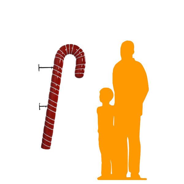 Hanging Red Cushion Candy Cane Statue