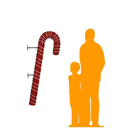 Hanging Red Cushion Candy Cane Statue