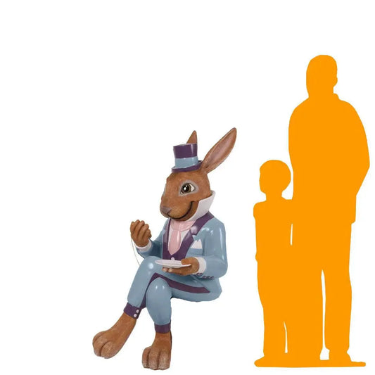 Sitting Mister Rabbit Statue A0859-180110-H