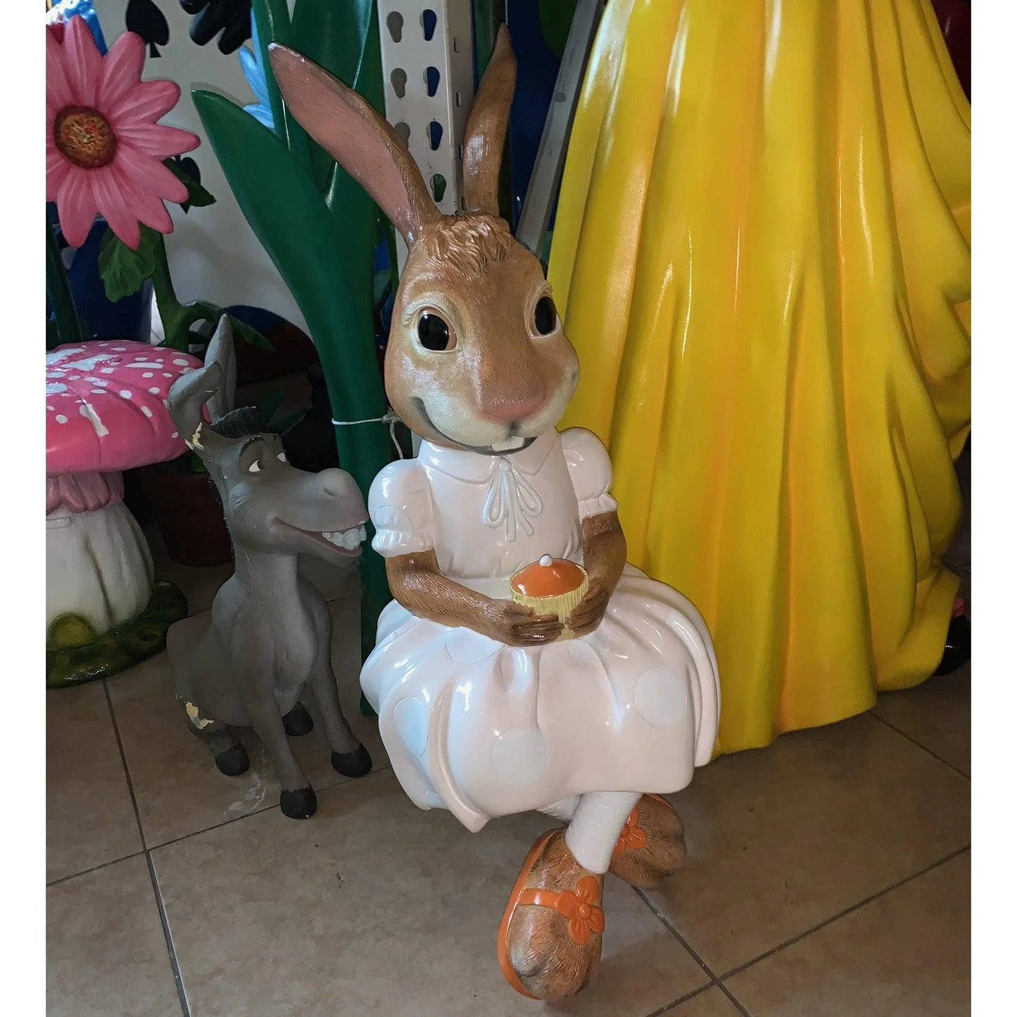 Sitting Young Rabbit Girl Statue