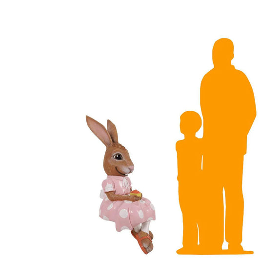Sitting Young Rabbit Girl Statue
