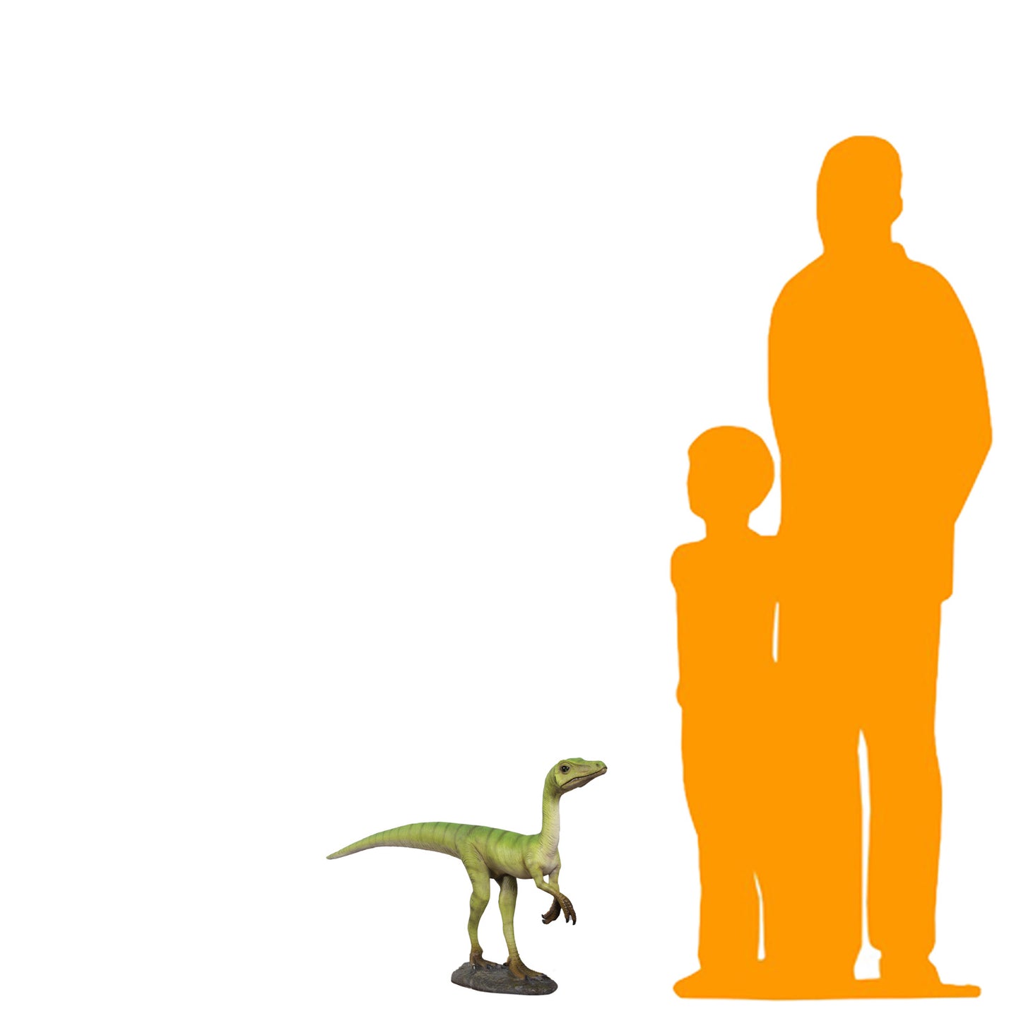 Compsognathus Dinosaur Statue