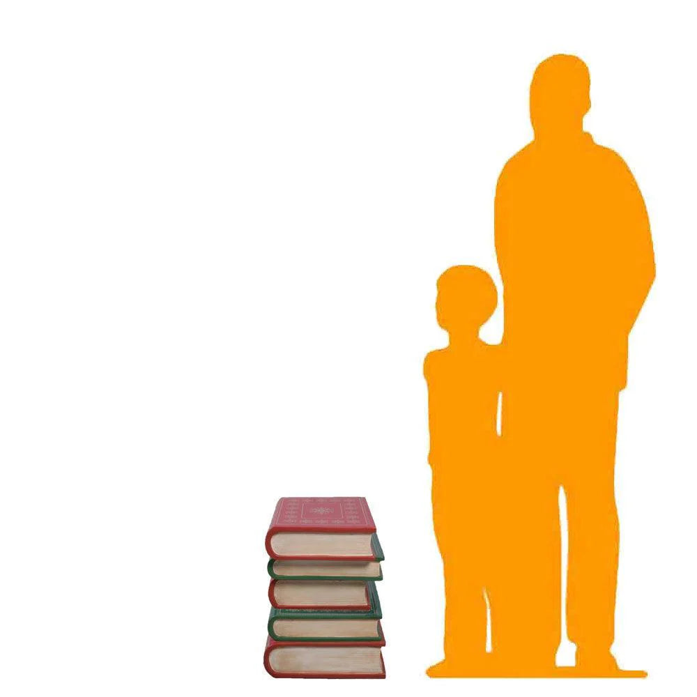 Stacked Book Statue