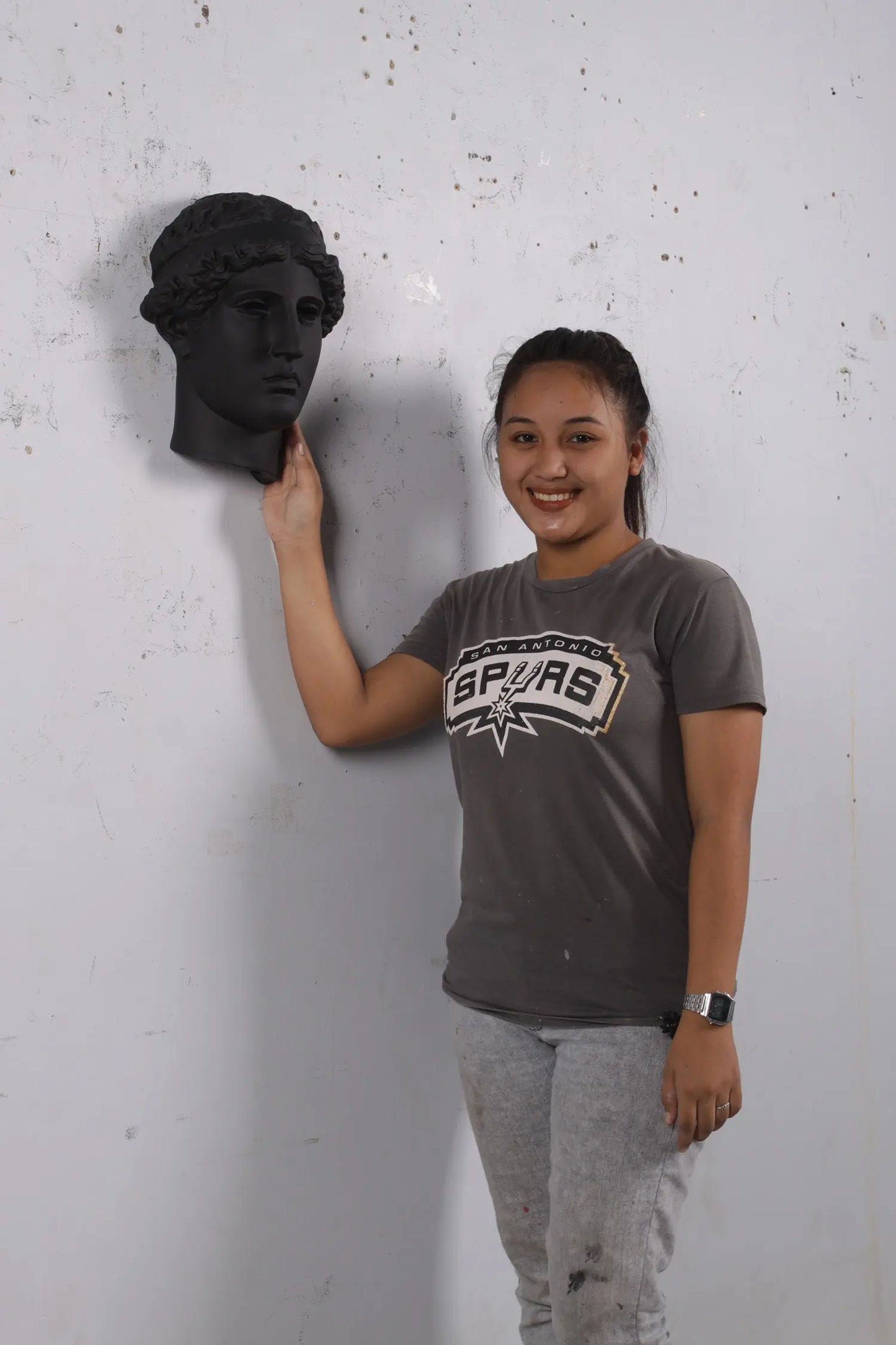 Hanging David Head Statue M0203-180158-H