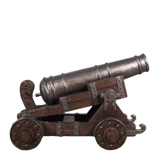 Medieval Cannon With Base Statue - LM Treasures Prop Rentals