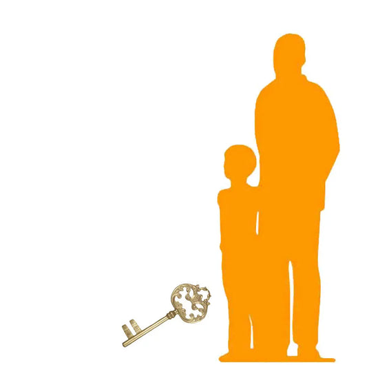 Large Gold Key Statue M0191-180168-H
