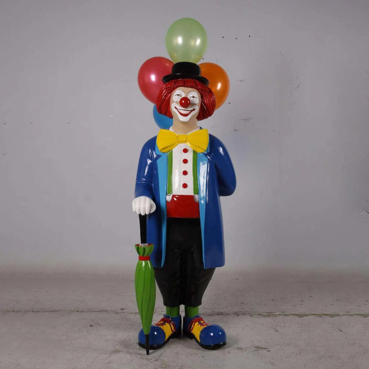 Clown With Balloons Statue