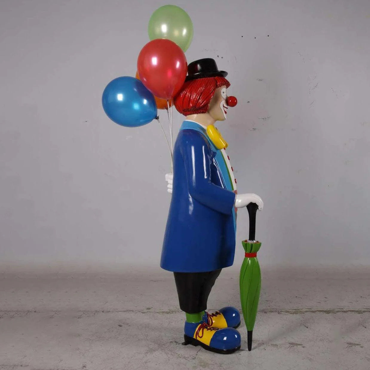 Clown With Balloons Statue