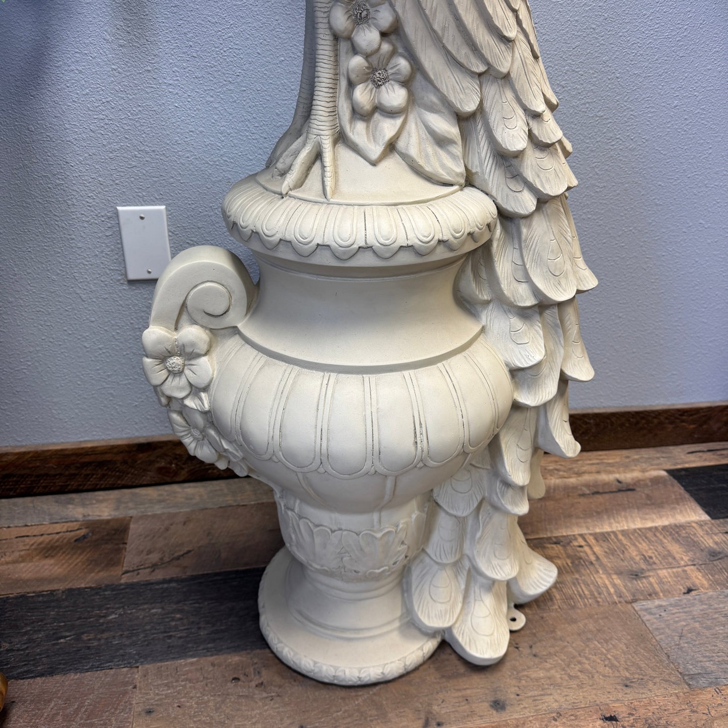 Peacock on Urn Stone Statue A0545-180180-H