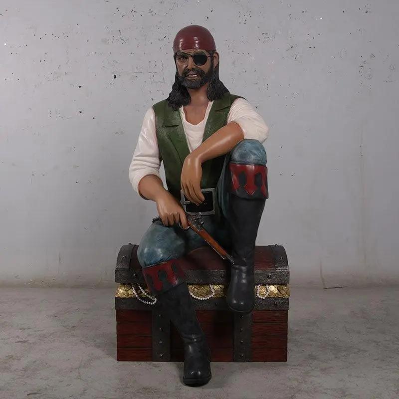Pirate On Chest Life Size Statue LS337-180182-H