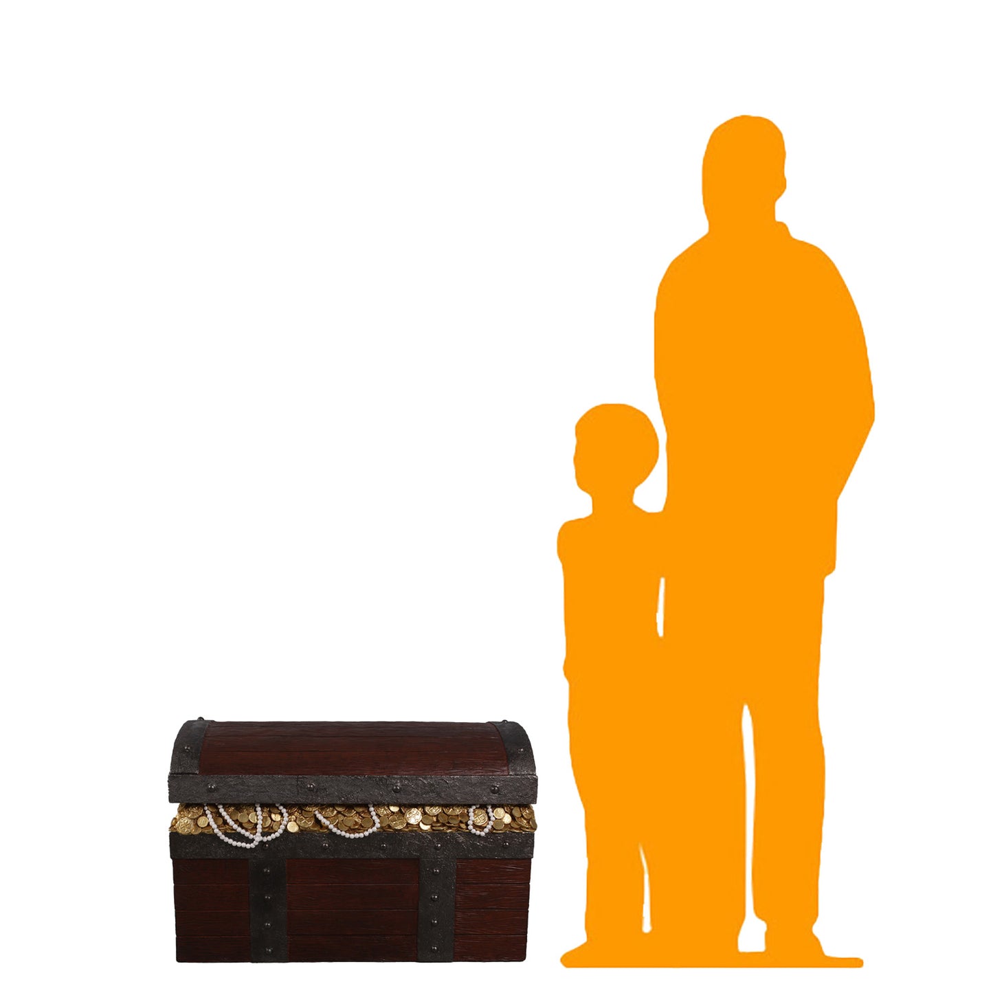 War Treasure Chest Life Size Statue