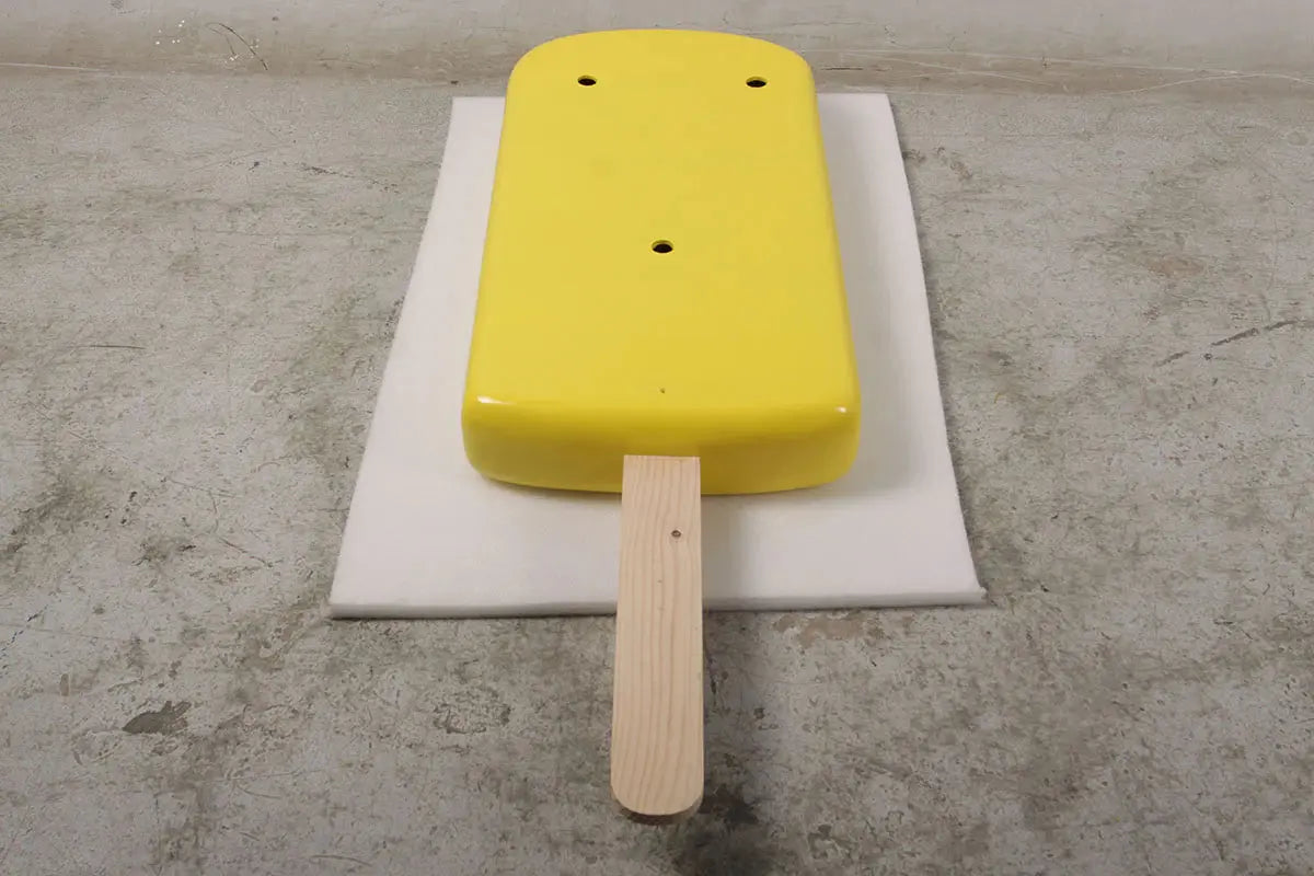 Small Hanging Yellow Ice Cream Popsicle Statue R0339Y-180223-H