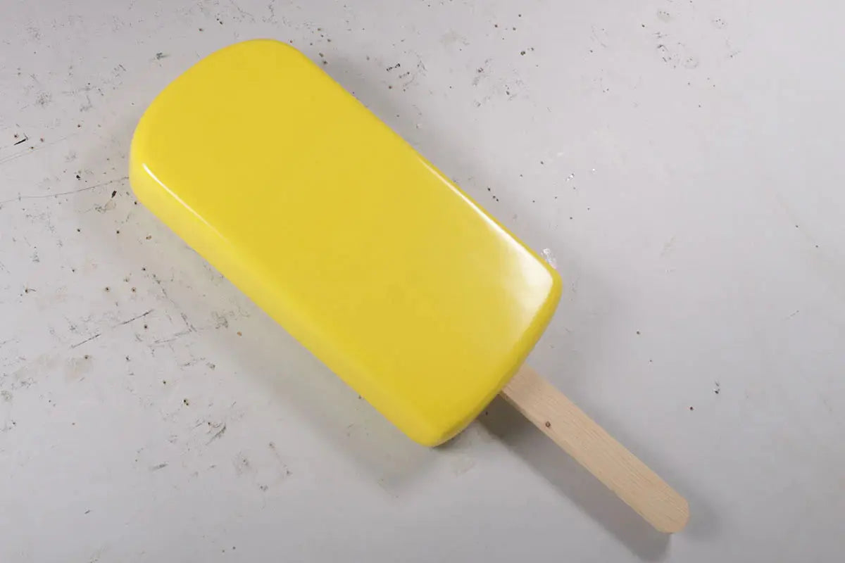 Small Hanging Yellow Ice Cream Popsicle Statue R0339Y-180223-H