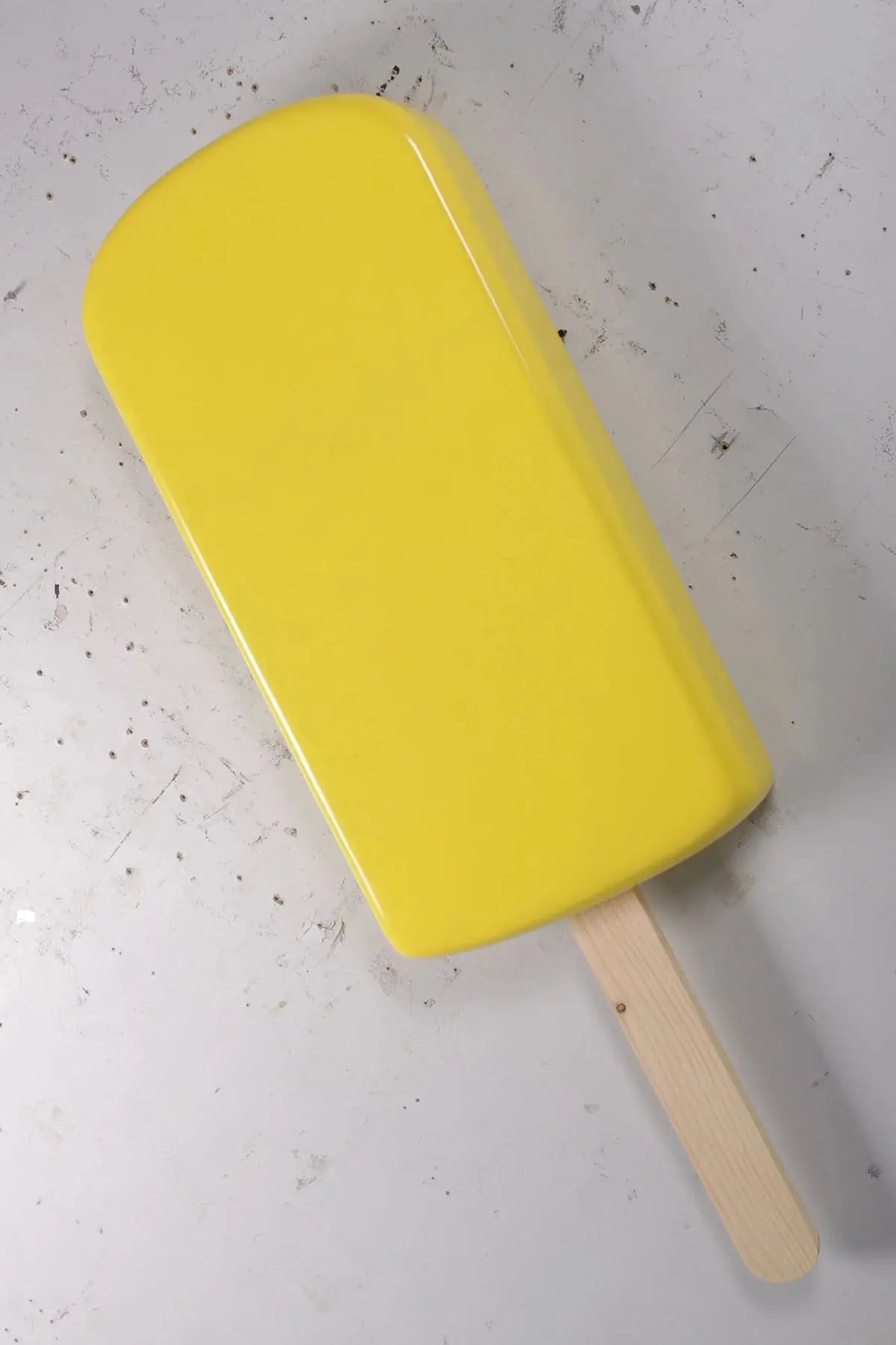 Small Hanging Yellow Ice Cream Popsicle Statue R0339Y-180223-H