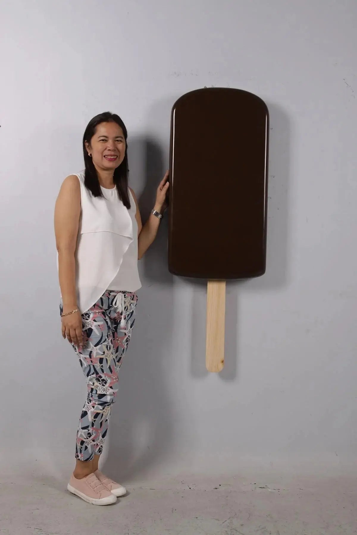 Small Hanging Chocolate Ice Cream Popsicle Statue R0339C-180223-H
