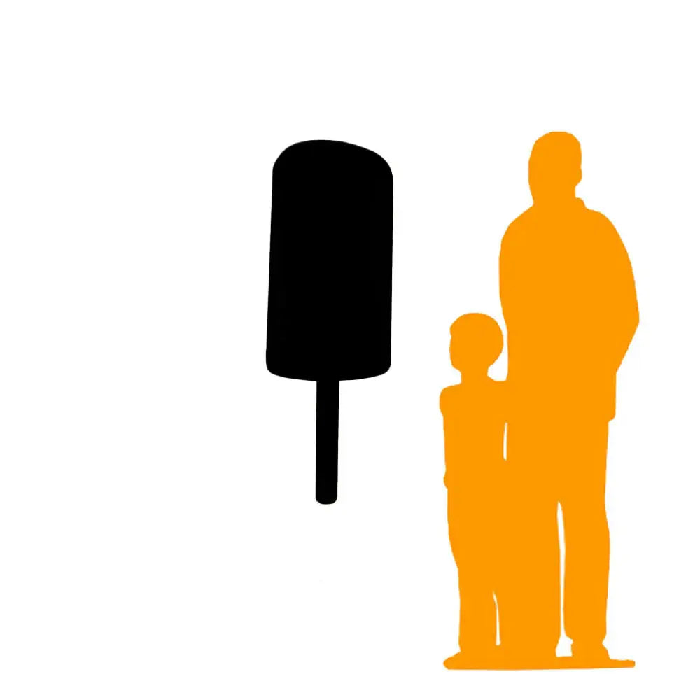 Small Hanging Yellow Ice Cream Popsicle Statue R0339Y-180223-H