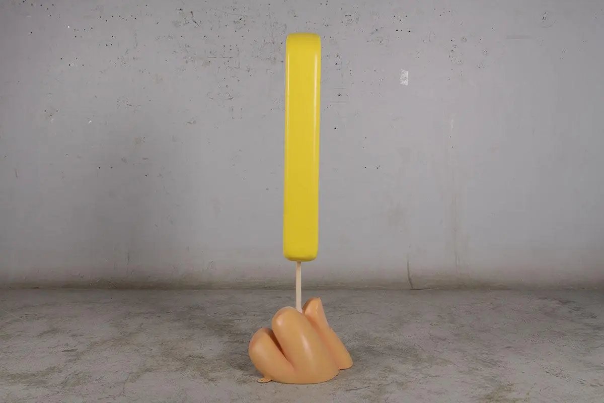 Yellow Ice Cream Popsicle Statue R0340Y-180230-H