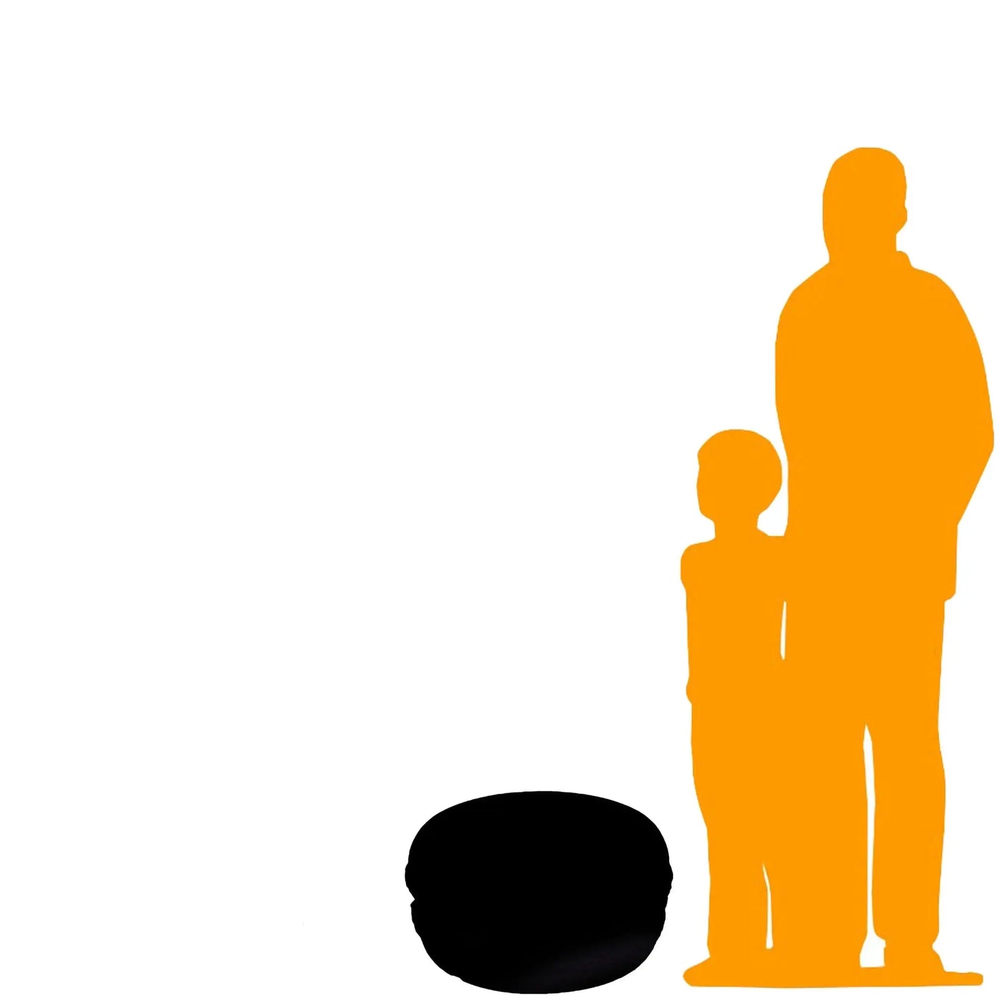 Blue Macaroon Statue R0354B-180232-H