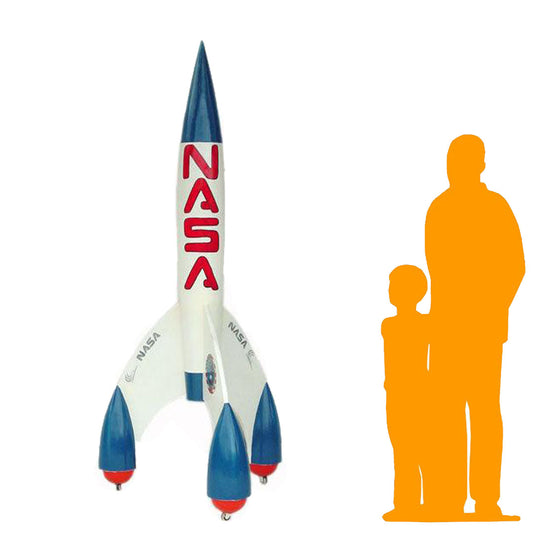 Large NASA Space Rocket Statue