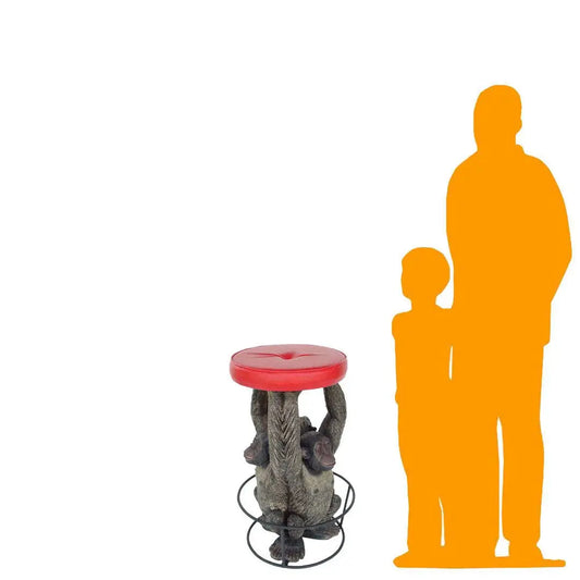Monkey Barstool Statue F0205-1894-A