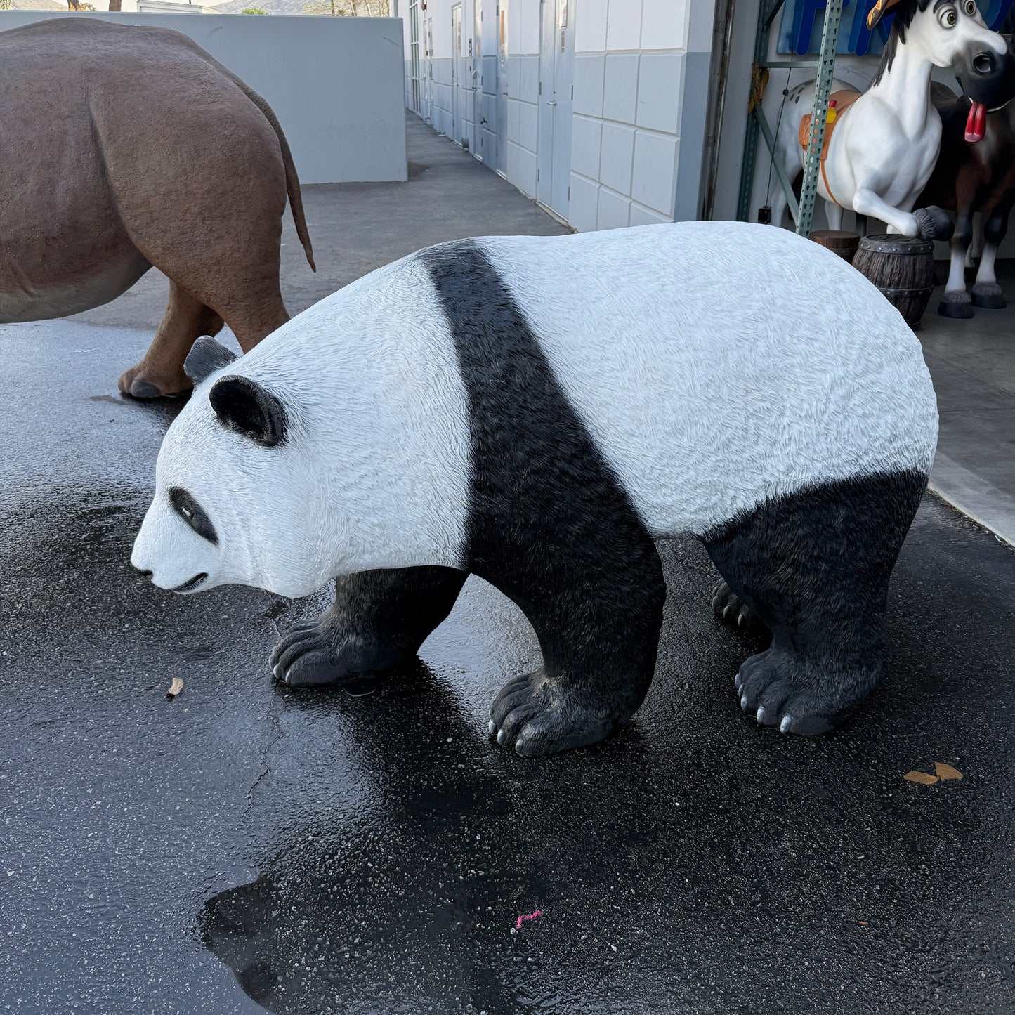 Walking Panda Statue