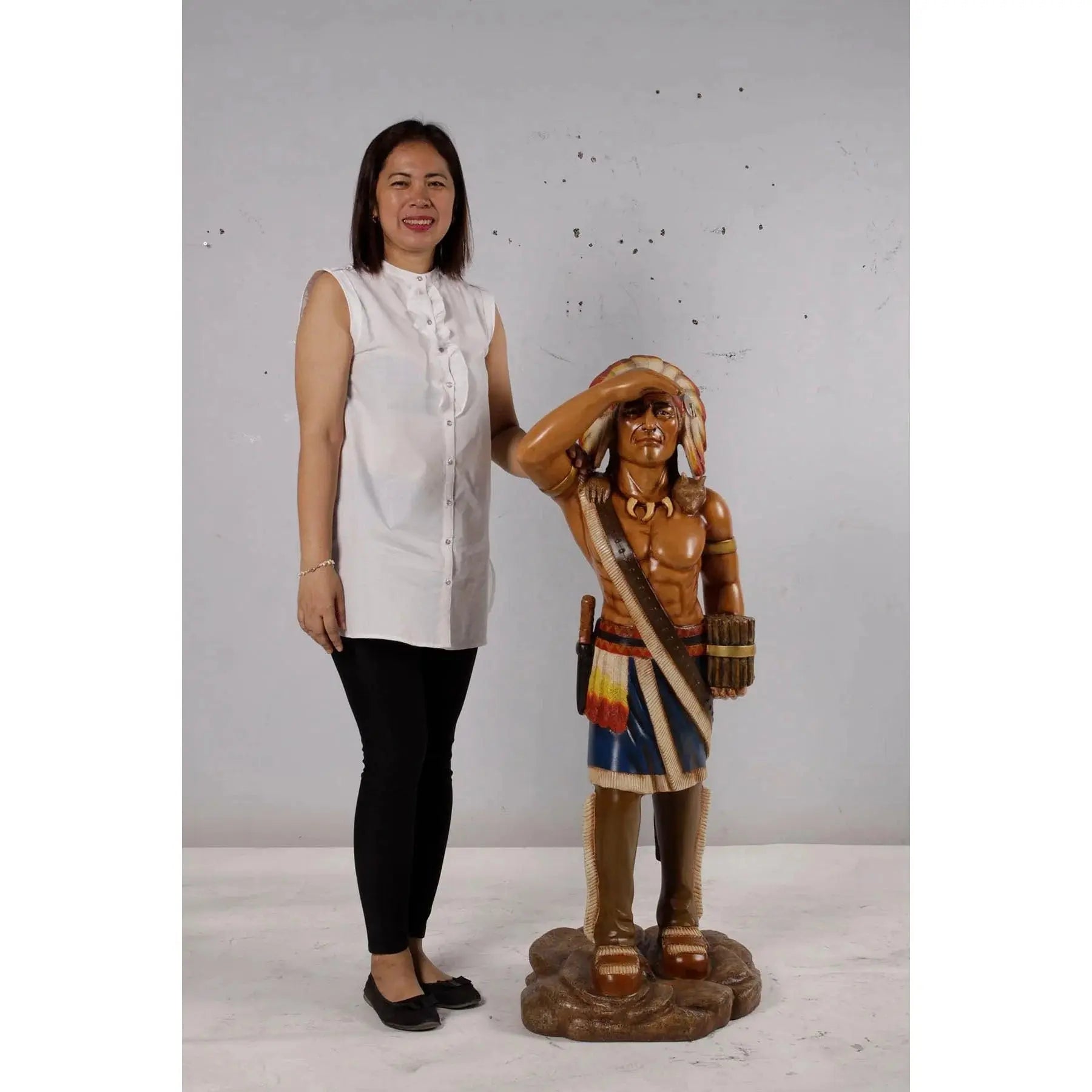 Tobacco Indian Small Statue LS309S-190006-H