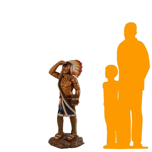 Tobacco Indian Small Statue LS309S-190006-H