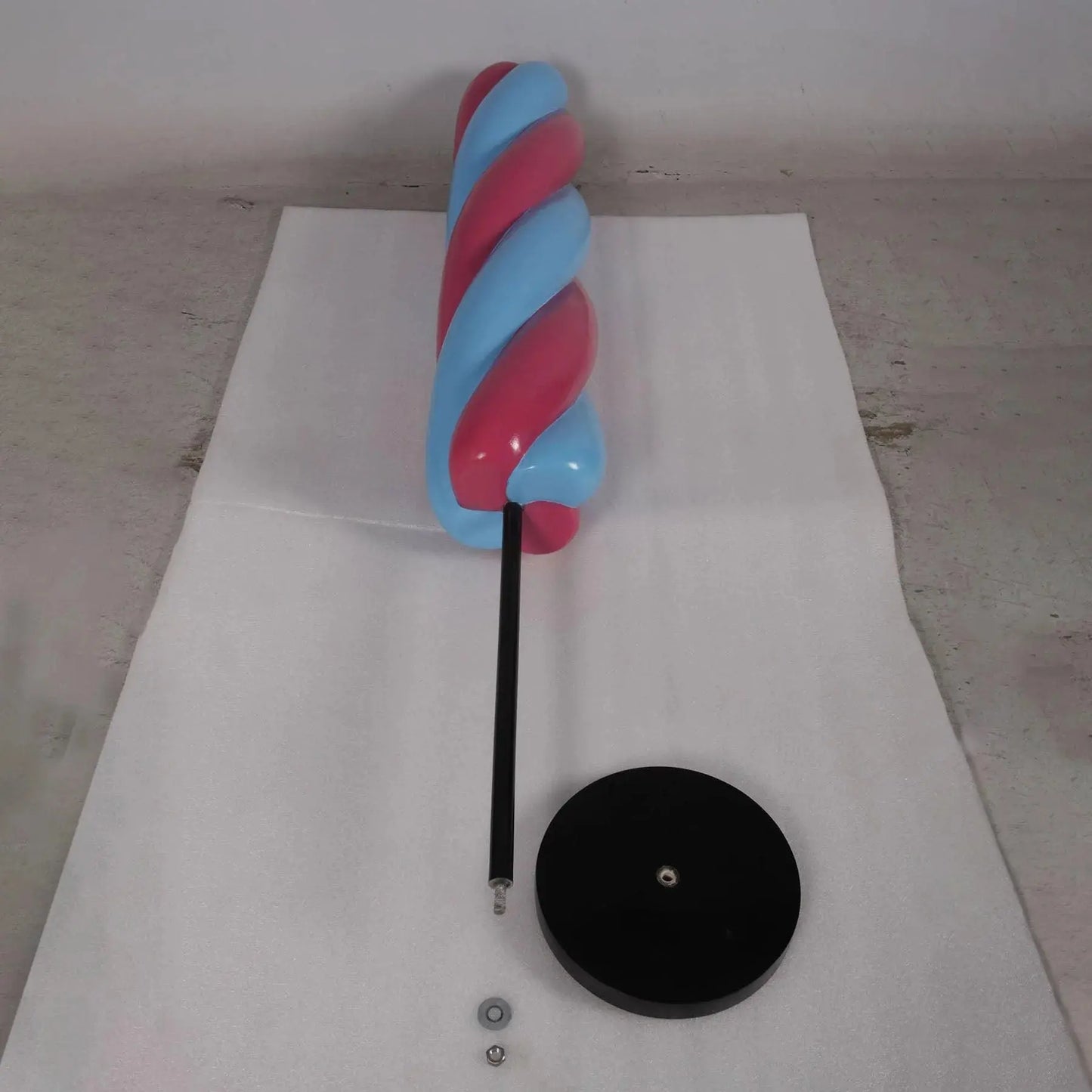 Blue Twist Popsicle Statue R0385B-190008-H