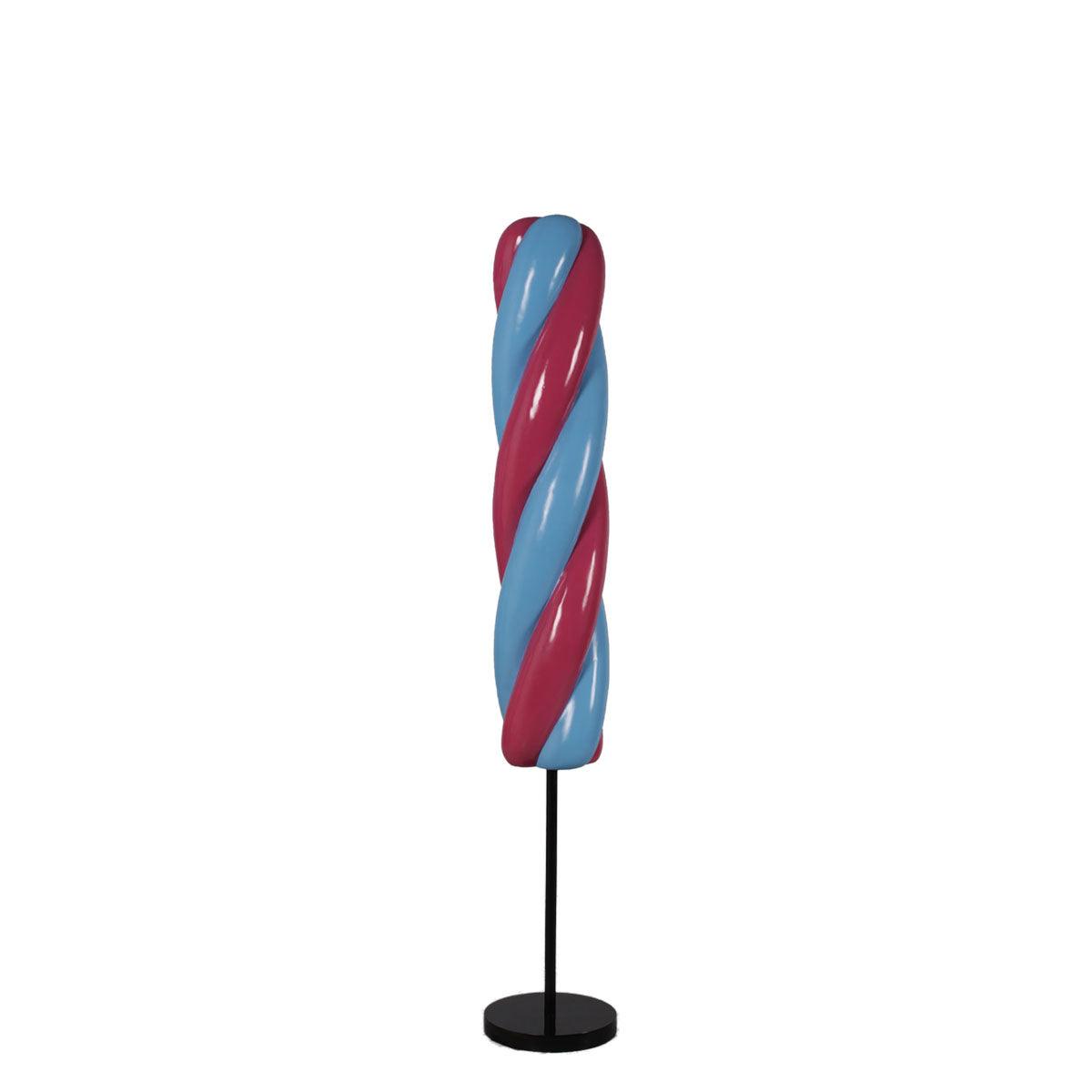 Blue Twist Popsicle Statue - LM Treasures Prop Rentals