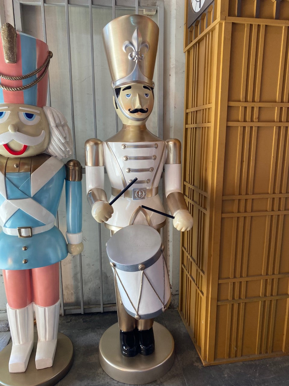 Gold Toy Soldier Drummer Statue