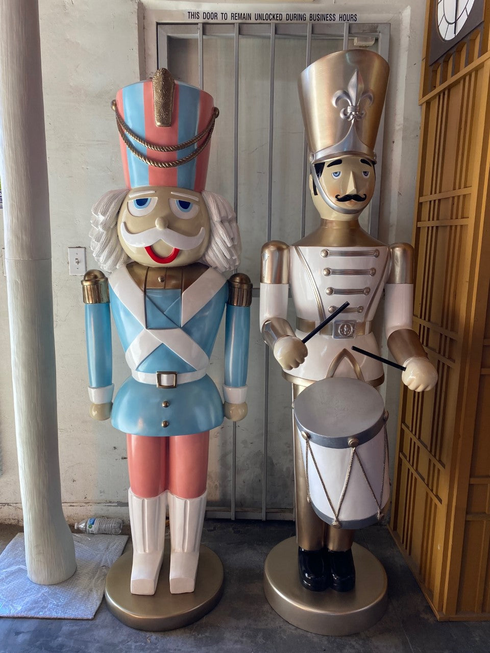 Gold Toy Soldier Drummer Statue