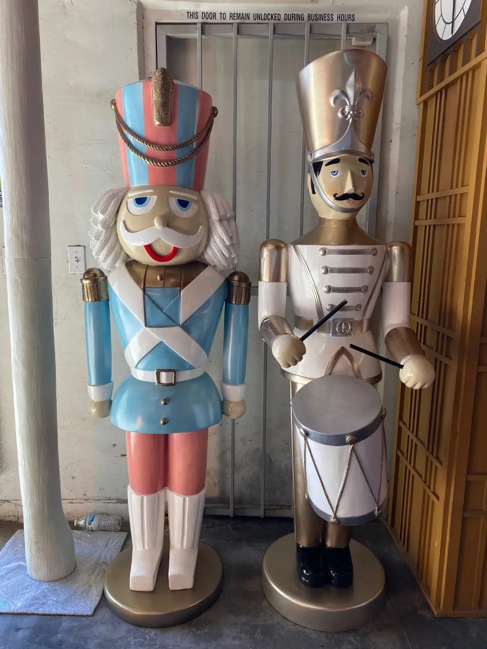 Gold Toy Soldier Drummer Statue S0150G-190012-H