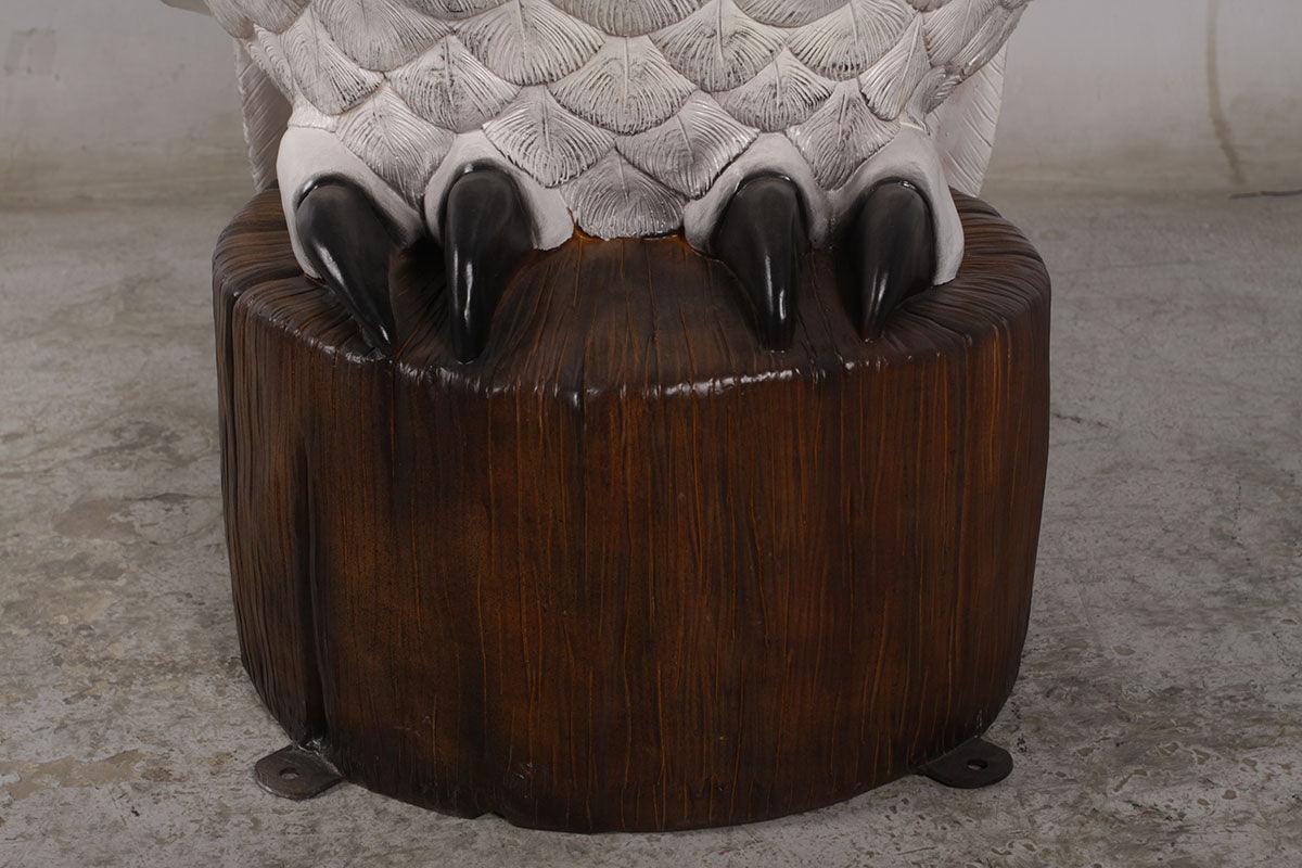 Giant Snow Owl Statue