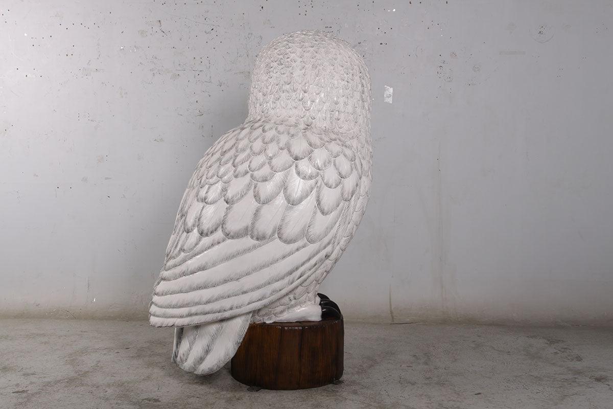 Giant Snow Owl Statue