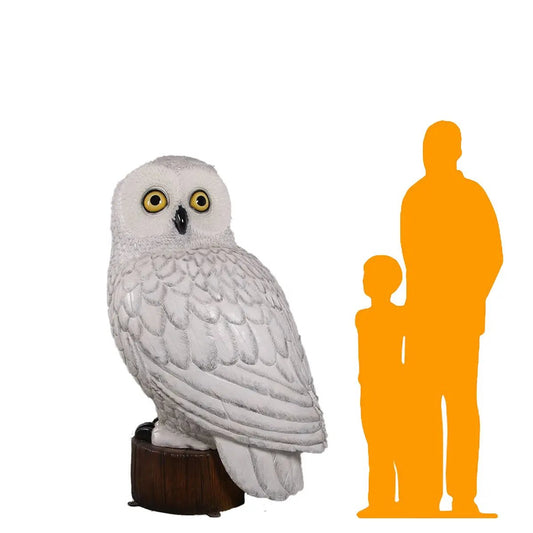 Giant Snow Owl Statue A0759-190022-H
