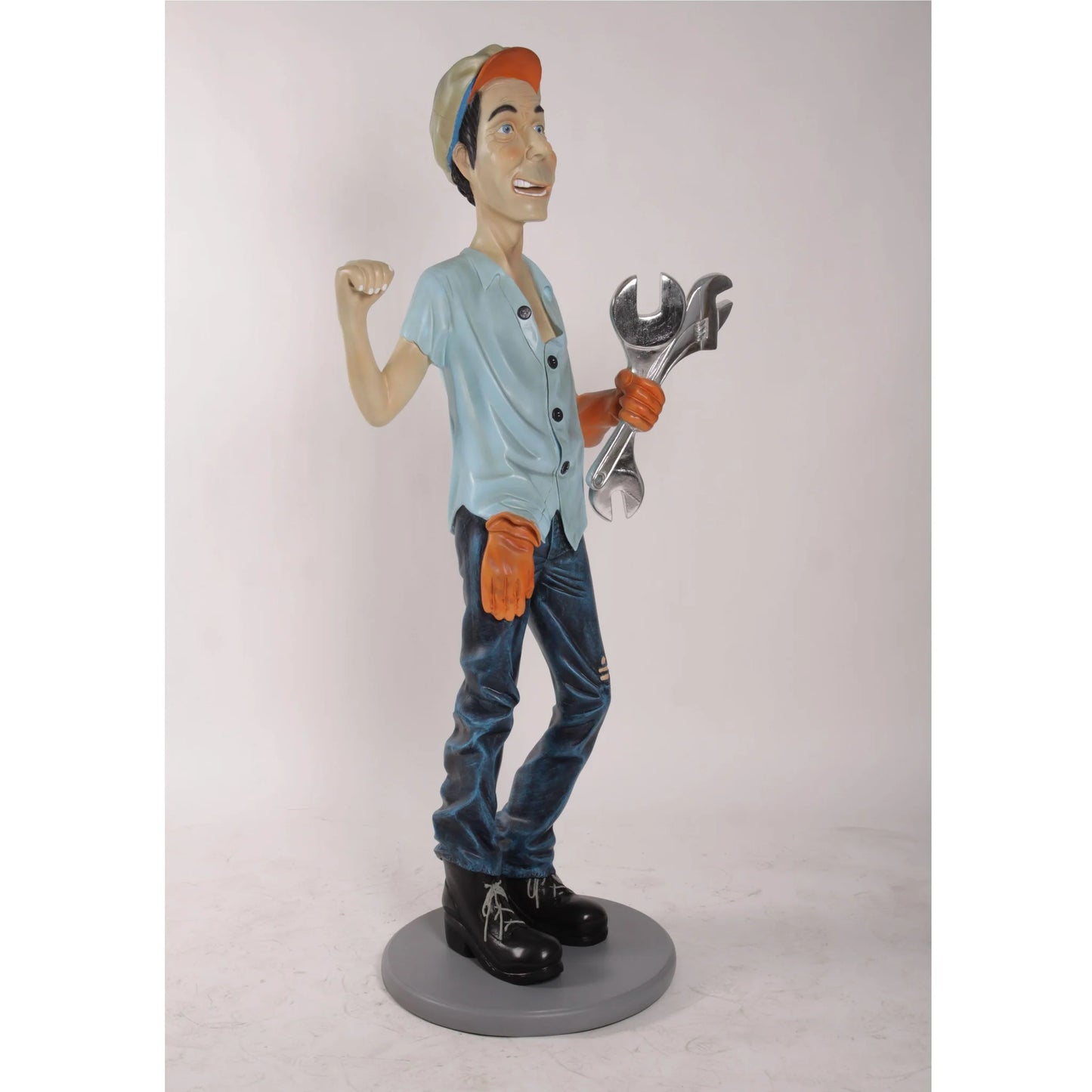Mechanic Life Size Statue