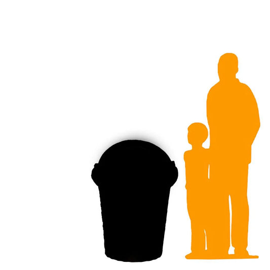 Vanilla Ice Cream Trash Can Statue