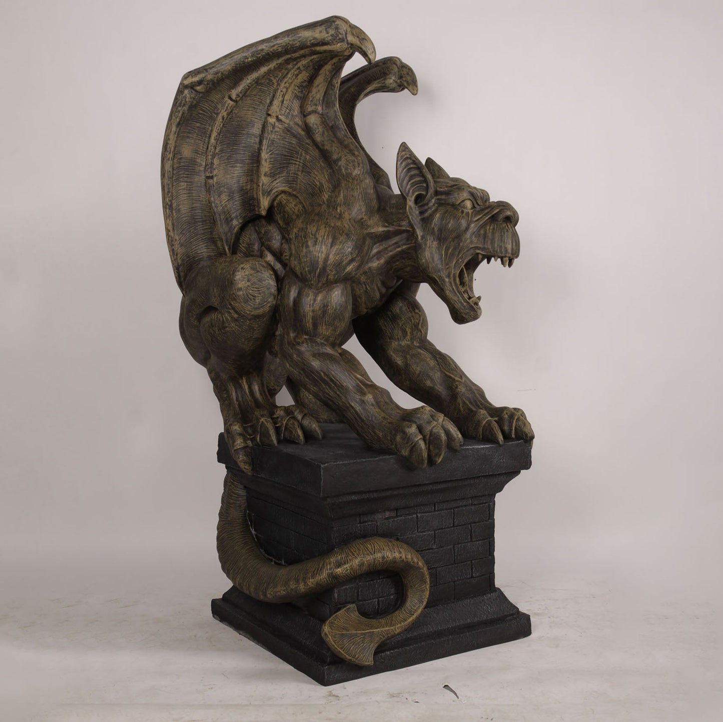 Gargoyle on Plinth Statue S0077-190048-H