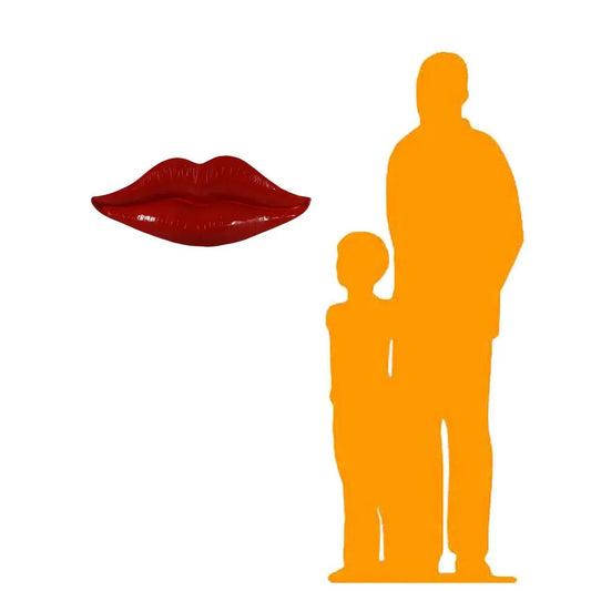 Red Lips Over Sized Statue M0187-190069-H
