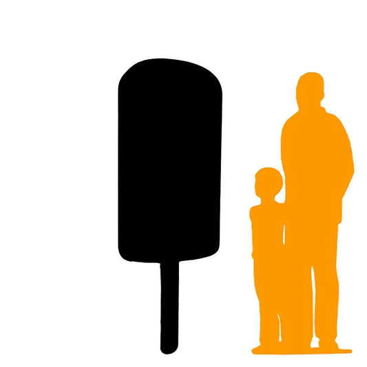 Large Hanging Red Ice Cream Popsicle Statue