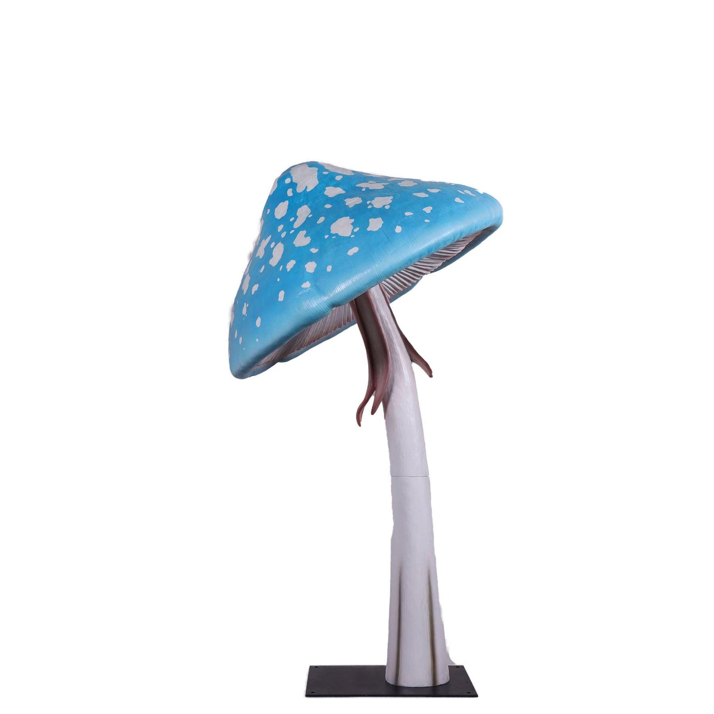 Blue Parasol Mushroom Statue - LM Treasures Prop Rentals