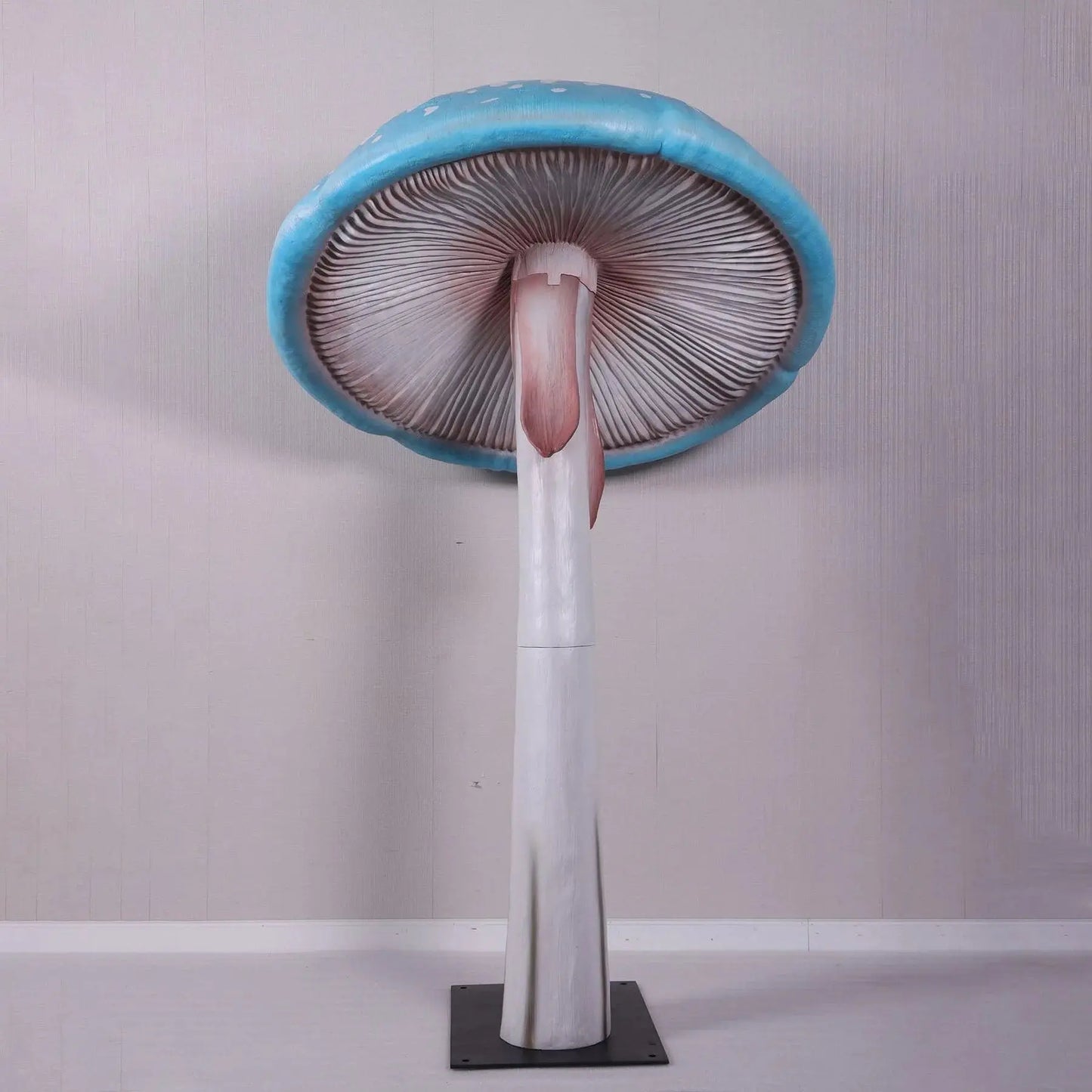 Blue Parasol Mushroom Statue M0223B-190095-H