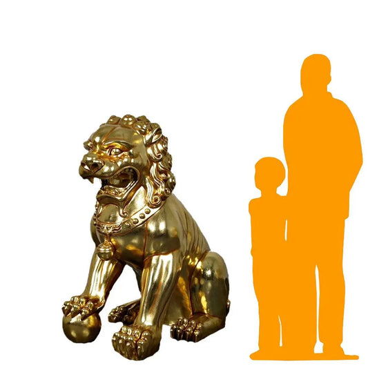 Foo Dog Male Statue A0772-190161-H