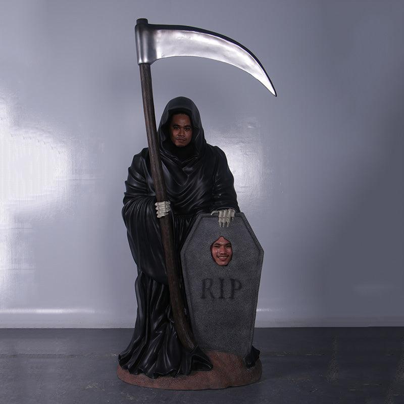 Grim Reaper Photo Op Statue