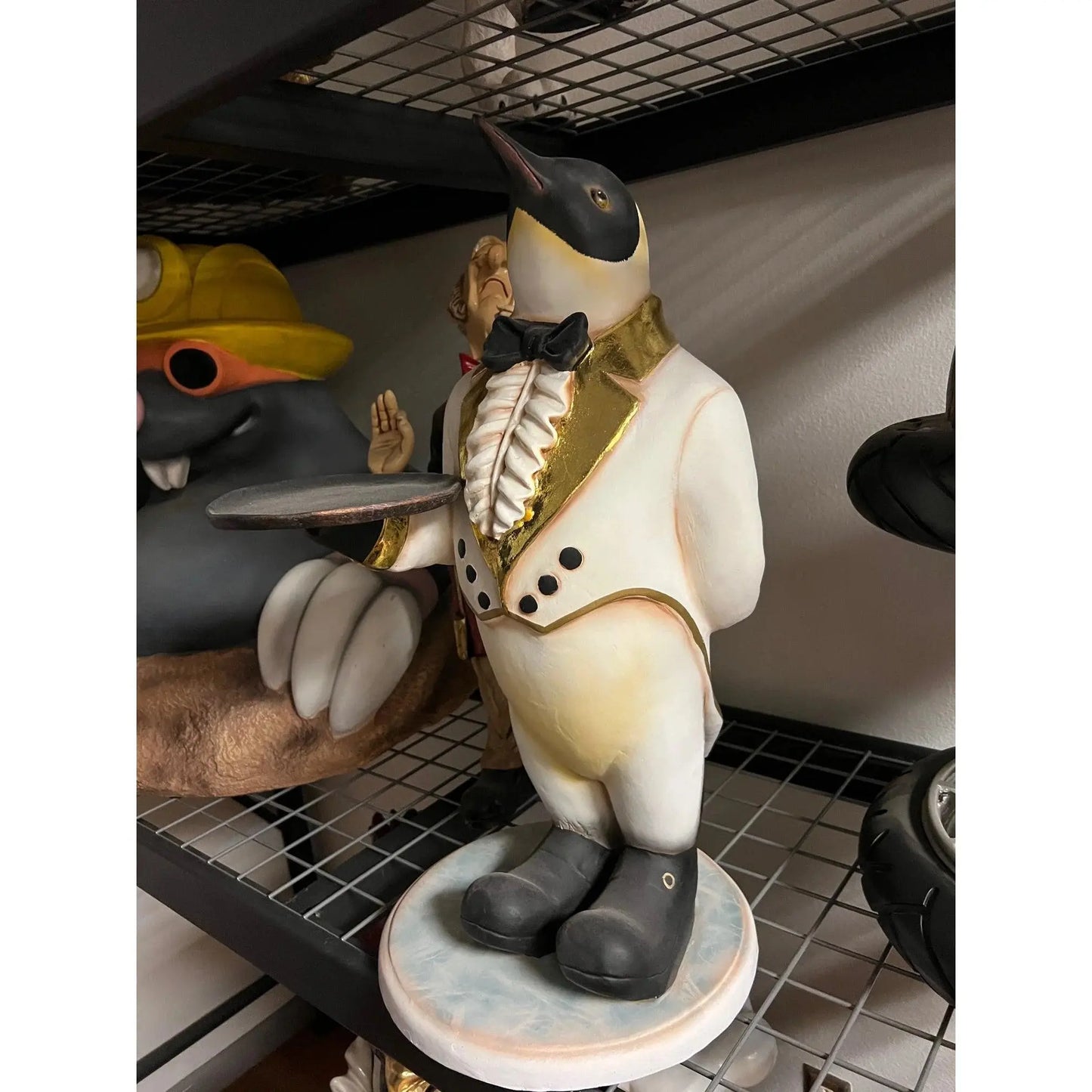 Small Penguin Butler Statue R0230-1947-A