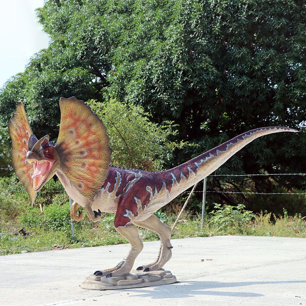 Dilophosaurus Dinosaur Statue