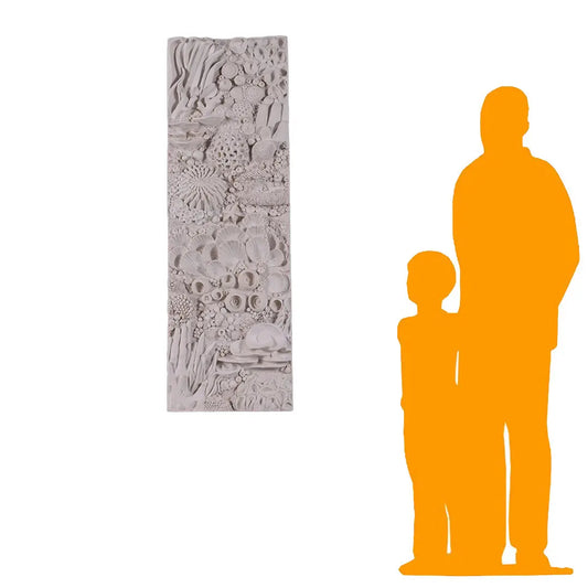 Coral Reef Stone Wall Panel Statue M0220-200170-H