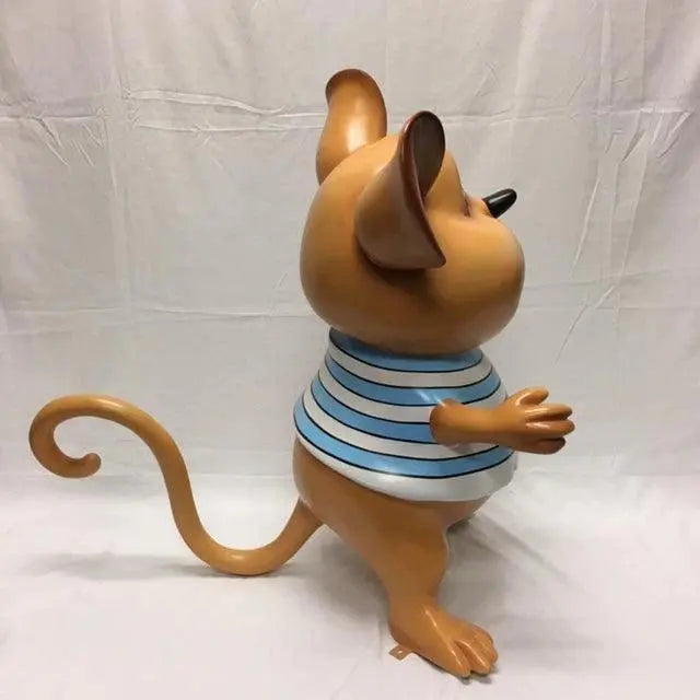 Standing Comic Blue Mouse Life Size Statue A0694B-2009-T